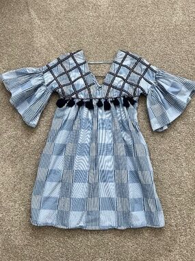 Anthropologie Mauve Pop-Over Dress